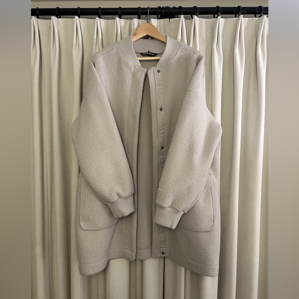 Eddie Bauer Cream Fleece Jacket Women’s L